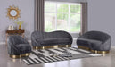 Shelly Grey Velvet Sofa - James Furniture (NY)