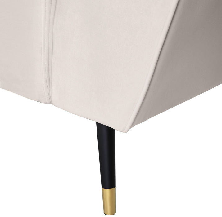 Beaumont Cream Velvet Loveseat - James Furniture (NY)