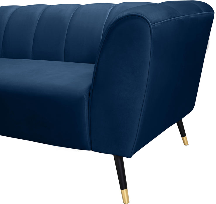 Beaumont Navy Velvet Sofa