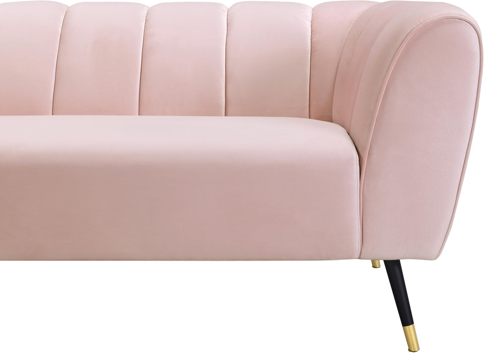 Beaumont Pink Velvet Sofa - James Furniture (NY)