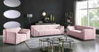 Naya Pink Velvet Loveseat - James Furniture (NY)