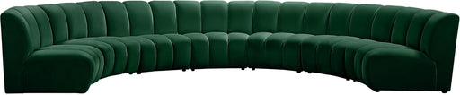 Infinity Green Velvet 7pc. Modular Sectional - James Furniture (NY)