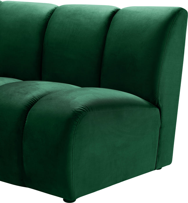 Infinity Green Velvet 5pc. Modular Sectional - James Furniture (NY)