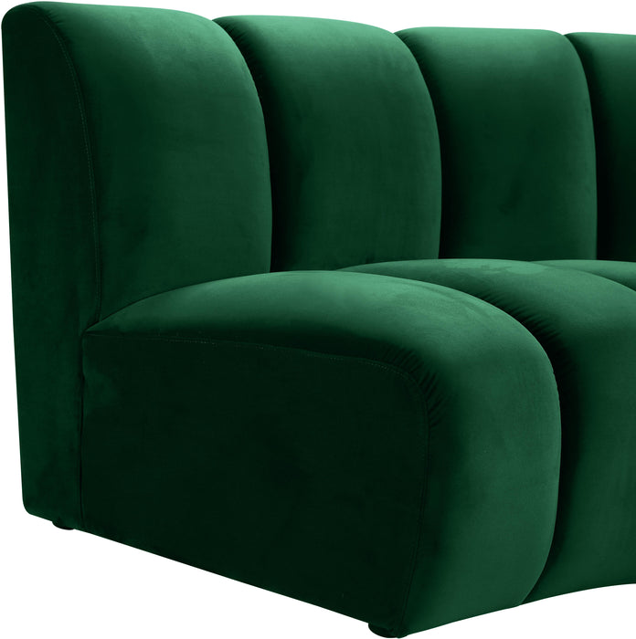 Infinity Green Velvet 12pc. Modular Sectional - James Furniture (NY)