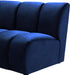 Infinity Navy Velvet 7pc. Modular Sectional - James Furniture (NY)