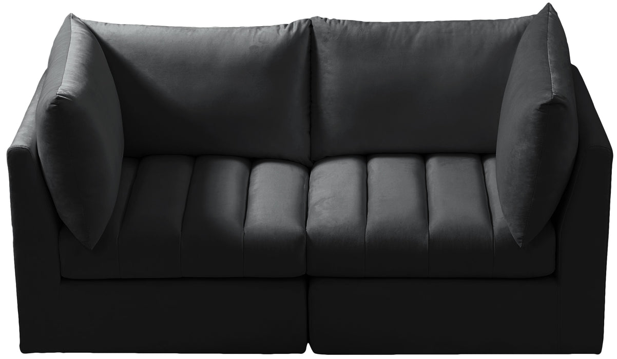 Jacob Black Velvet Modular Sofa