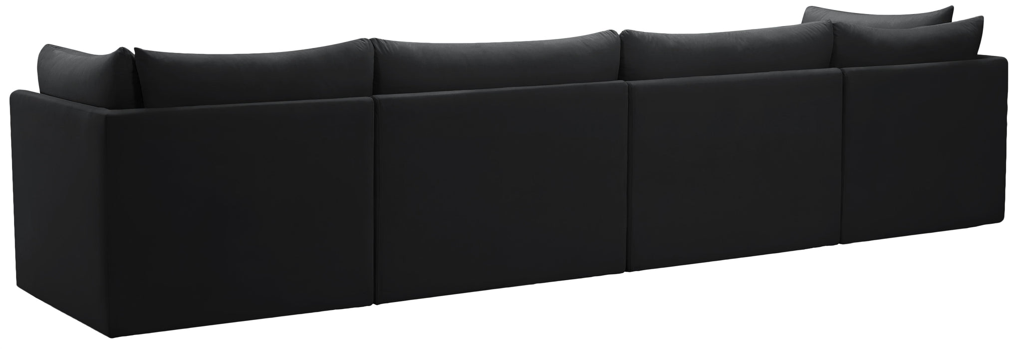 Jacob Black Velvet Modular Sofa