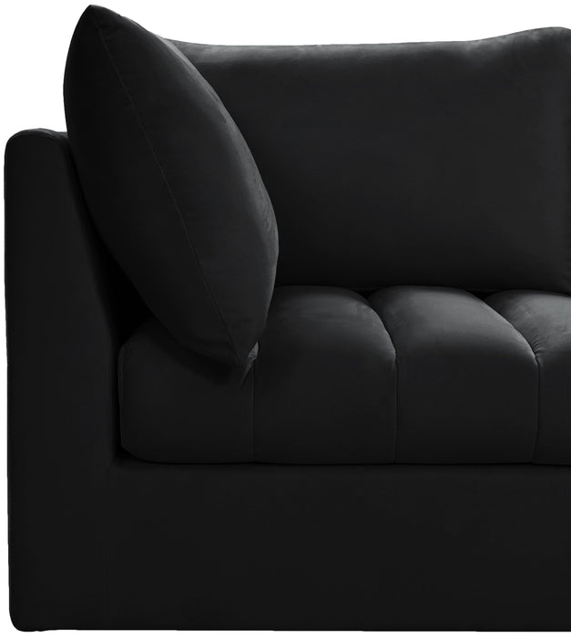 Jacob Black Velvet Modular Sectional - James Furniture (NY)