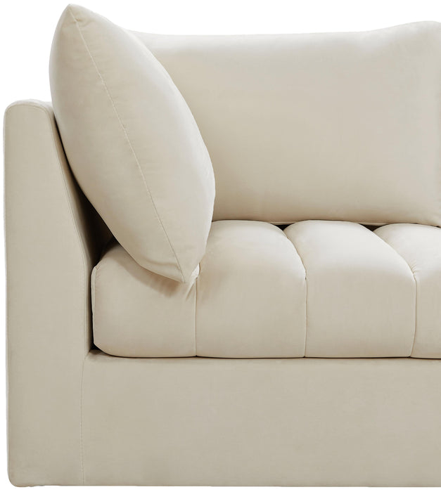 Jacob Cream Velvet Modular Sectional - James Furniture (NY)