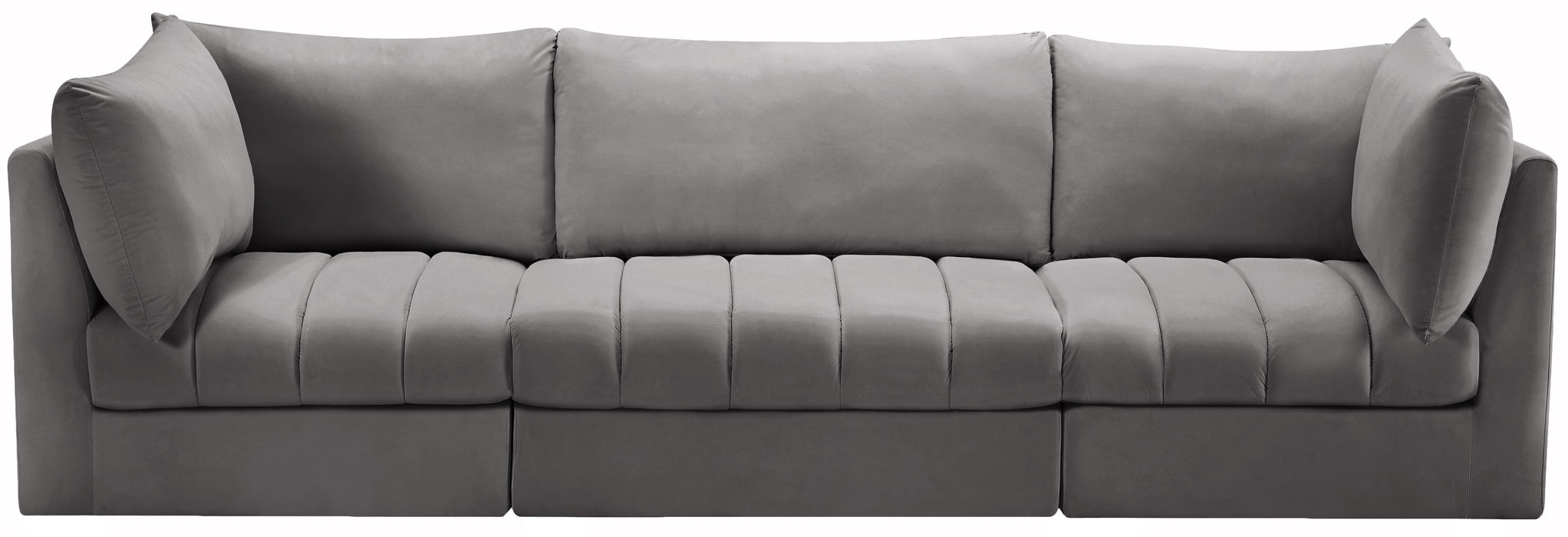 Jacob Grey Velvet Modular Sofa