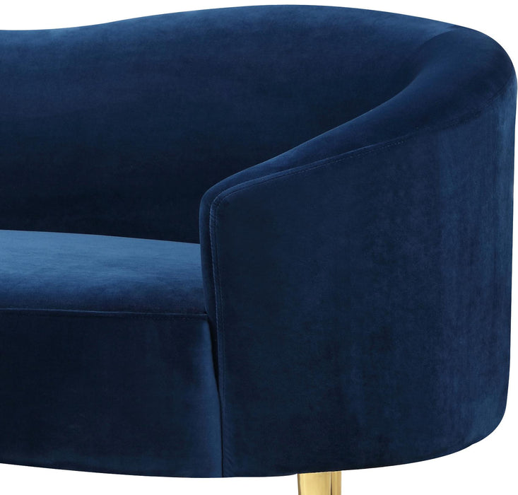 Ritz Navy Velvet Sofa - James Furniture (NY)