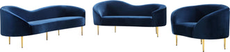 Ritz Navy Velvet Sofa - James Furniture (NY)