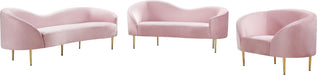 Ritz Pink Velvet Loveseat - James Furniture (NY)