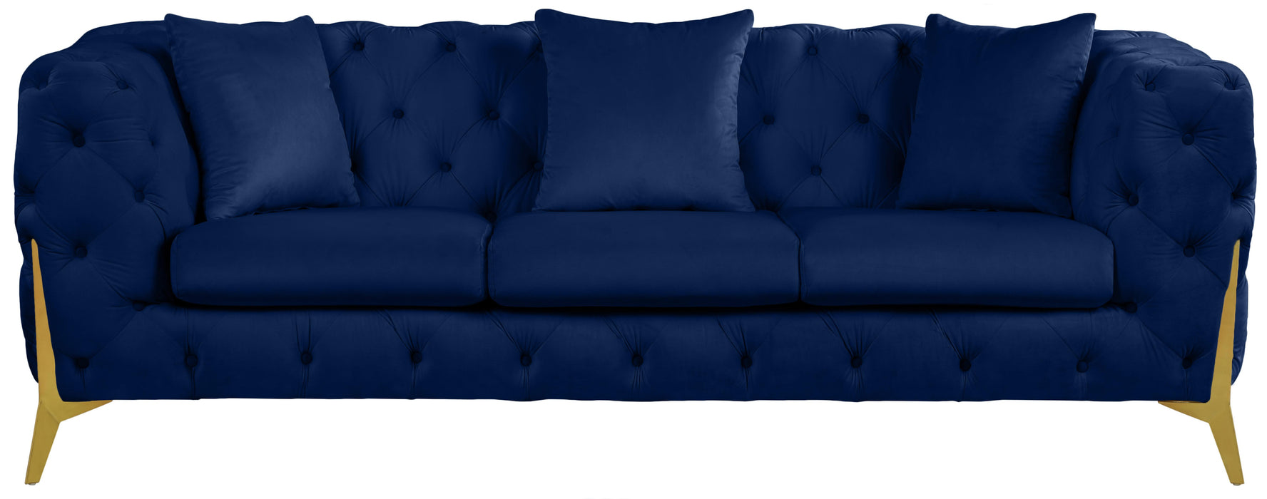 Kingdom Navy Velvet Sofa