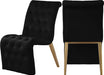 Curve Black Velvet Dining Chair image