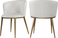 Skylar White Faux Leather Dining Chair image