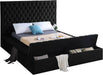 Bliss Black Velvet Queen Bed (3 Boxes) - James Furniture (NY)