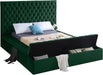 Bliss Green Velvet Queen Bed (3 Boxes) - James Furniture (NY)