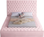 Bliss Pink Velvet King Bed (3 Boxes) - James Furniture (NY)