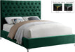 Cruz Green Velvet King Bed - James Furniture (NY)