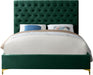 Cruz Green Velvet King Bed - James Furniture (NY)