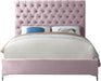Cruz Pink Velvet King Bed - James Furniture (NY)