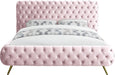 Delano Pink Velvet Queen Bed - James Furniture (NY)