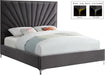Eclipse Grey Velvet King Bed - James Furniture (NY)