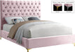 Cruz Pink Velvet King Bed - James Furniture (NY)