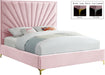 Eclipse Pink Velvet King Bed - James Furniture (NY)