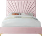 Eclipse Pink Velvet King Bed - James Furniture (NY)