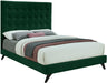 Elly Green Velvet Queen Bed - James Furniture (NY)