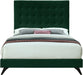 Elly Green Velvet Queen Bed - James Furniture (NY)