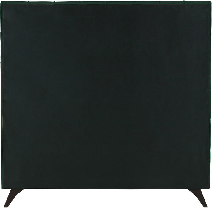 Elly Green Velvet Queen Bed - James Furniture (NY)