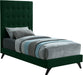 Elly Green Velvet Twin Bed image