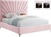 Eclipse Pink Velvet King Bed - James Furniture (NY)