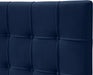 Elly Navy Velvet Full Bed - James Furniture (NY)