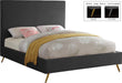 Jasmine Grey Velvet Queen Bed - James Furniture (NY)