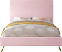 Jasmine Pink Velvet Queen Bed - James Furniture (NY)