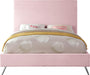 Jasmine Pink Velvet Queen Bed - James Furniture (NY)