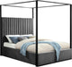 Jax Grey Velvet Queen Bed - James Furniture (NY)