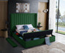 Kiki Green Velvet Queen Bed (3 Boxes) - James Furniture (NY)