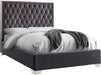 Lexi Grey Velvet Full Bed image