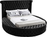 Luxus Black Velvet Full Bed (3 Boxes) image