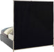 Milan Grey Faux Leather Queen Bed - James Furniture (NY)