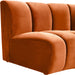 Infinity Cognac Velvet 4pc. Modular Sectional - James Furniture (NY)