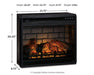 Entertainment Accessories Electric Infrared Fireplace Insert - James Furniture (NY)