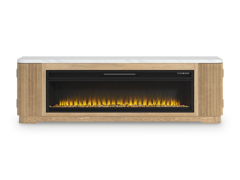 Camdill 80" TV Stand with Electric Fireplace