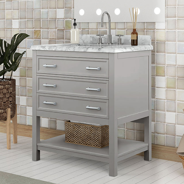 Reston Vanity with Top/ Sink - James Furniture (NY)
